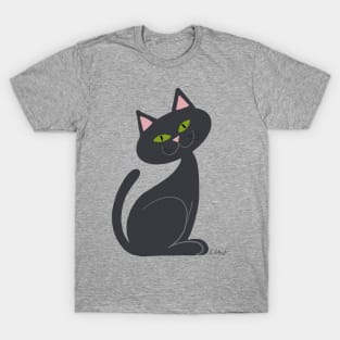 Dark Grey Kitty T-Shirt